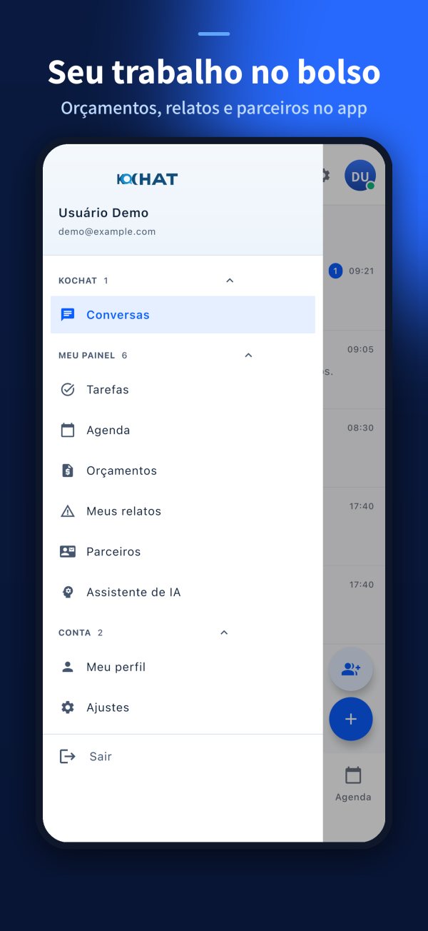 Menu de trabalho