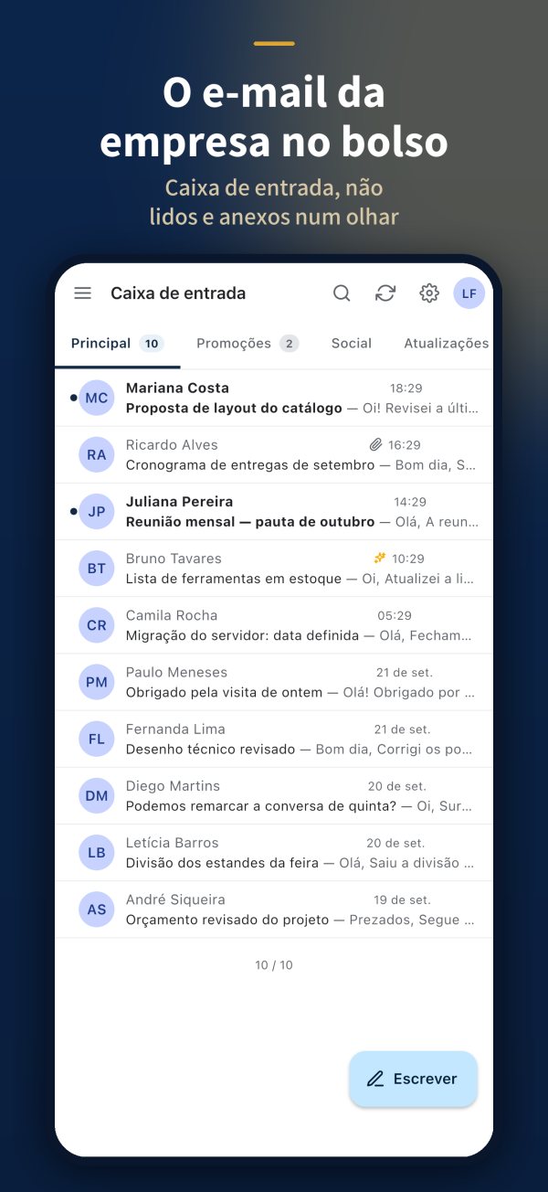 KoMail · Caixa de entrada