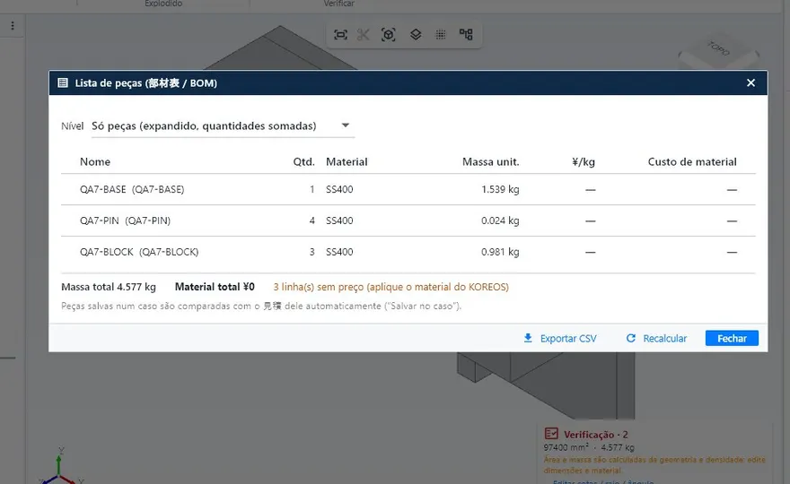 KoCAD — Análise estrutural (BETA)
